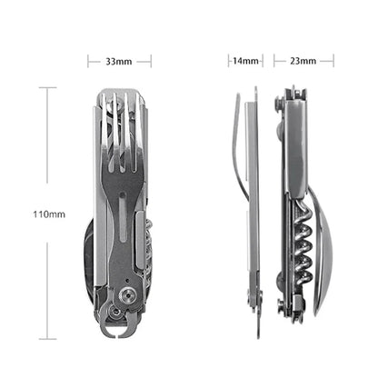 Outdoor Tableware Multi-Function Portable Knife Fork Spoon Bottle Opener Foldable Cutlery Camping Equipment