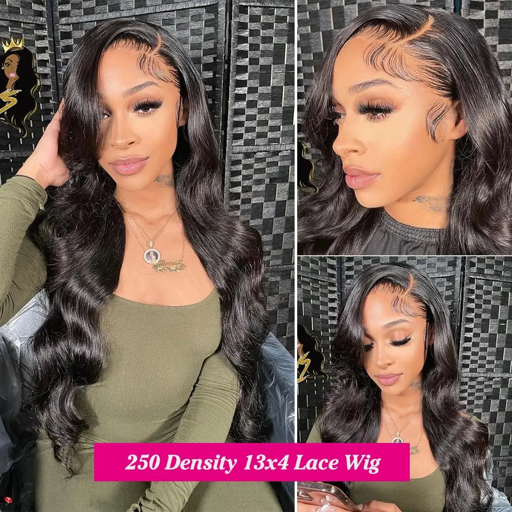 13X4 Lace Front Wigs Human Hair Body Wave 13X6 Transparent Lace Frontal Wigs Glueless Body Wave Human Hair Wigs for Women