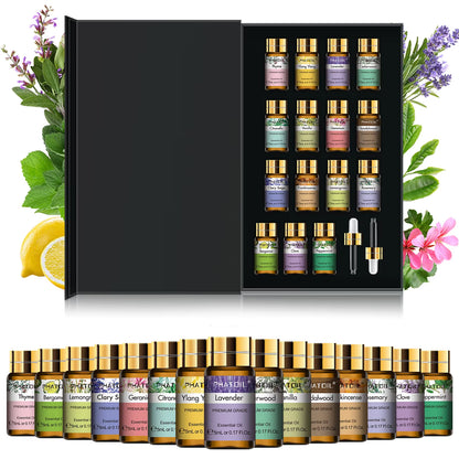 15Pcs Essential Oils Set for Diffuser Humidifier Candles Making-5Ml Lavender Vanilla Peppermint Rosemary Aroma Oil