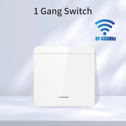 Wifi RF 433Mhz Smart Switch Tuya Smart Life Alexa Google Alice Voice Control Remote Wireless Wall Panel Module for Led Lighting