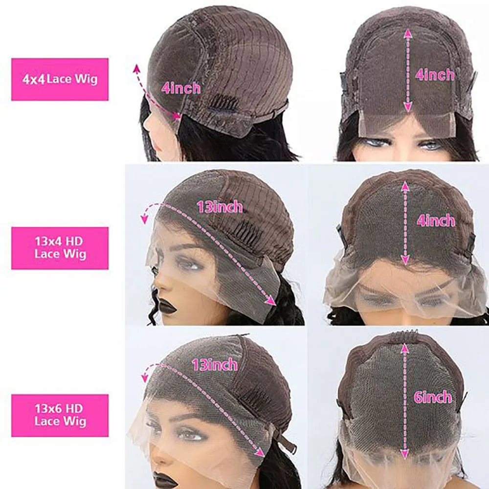 13X4 Lace Front Wigs Human Hair Body Wave 13X6 Transparent Lace Frontal Wigs Glueless Body Wave Human Hair Wigs for Women