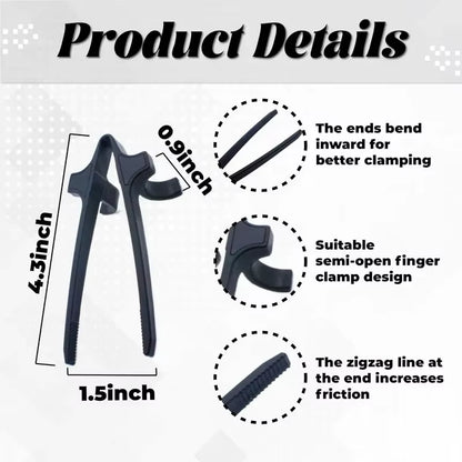 Finger Chopsticks Portable Potato Chip Snack Clip Lazy Assistant Easy to Operate Tongs Salad Food Not Dirty Hand Gaming Tools