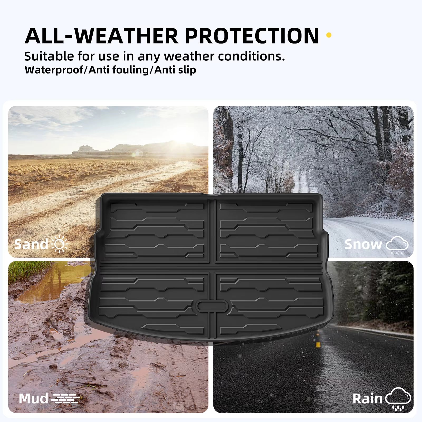 For Chevrolet Chevy Bolt EV 2022 2023 2024 Car Floor Mats Cargo Liner Trunk Pad TPE 3D Left Hand Drive