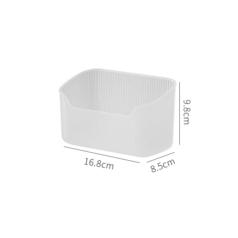 Desktop Cosmetics Storage Box Toiletries Cotton Swab Container Bathroom Accessories Brushes Makeup Organizer Case Lipsticks Box