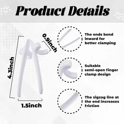 Finger Chopsticks Portable Potato Chip Snack Clip Lazy Assistant Easy to Operate Tongs Salad Food Not Dirty Hand Gaming Tools