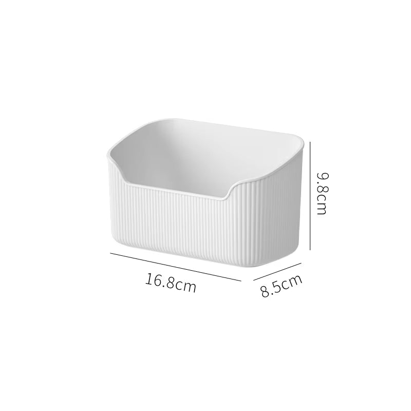 Desktop Cosmetics Storage Box Toiletries Cotton Swab Container Bathroom Accessories Brushes Makeup Organizer Case Lipsticks Box