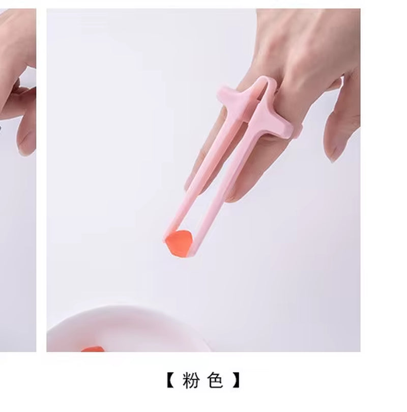 Finger Chopsticks Portable Potato Chip Snack Clip Lazy Assistant Easy to Operate Tongs Salad Food Not Dirty Hand Gaming Tools