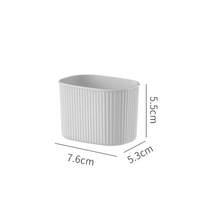 Desktop Cosmetics Storage Box Toiletries Cotton Swab Container Bathroom Accessories Brushes Makeup Organizer Case Lipsticks Box